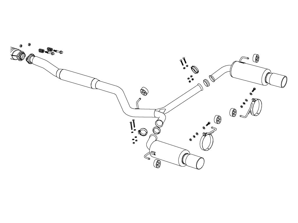 [390-64061] Fujitsubo Super R SUBARU LEGACY TOURING WAGON Turbo BP5 EJ20
