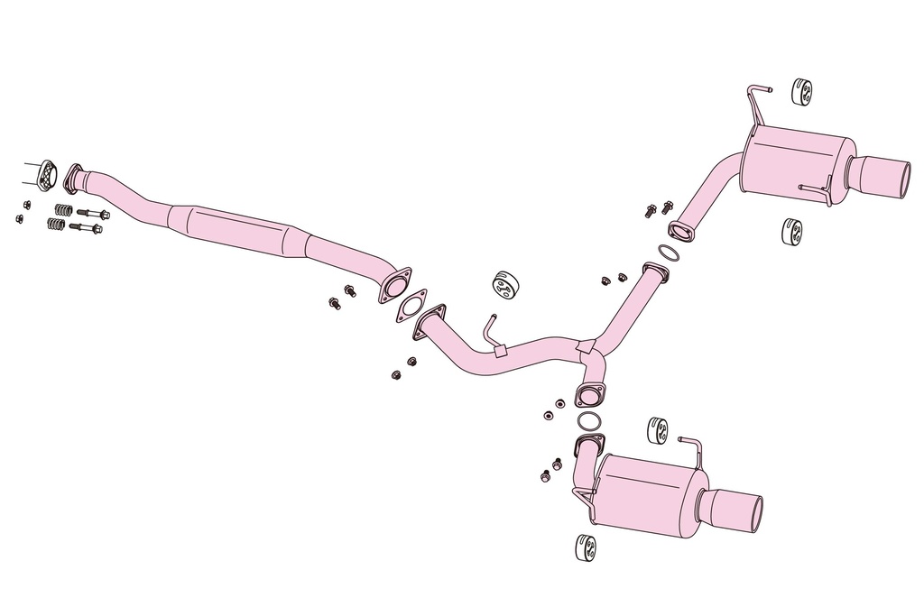[570-63111] Fujitsubo A-R SUBARU WRX STI/S207/S4 VAB/VAG EJ20/FA20