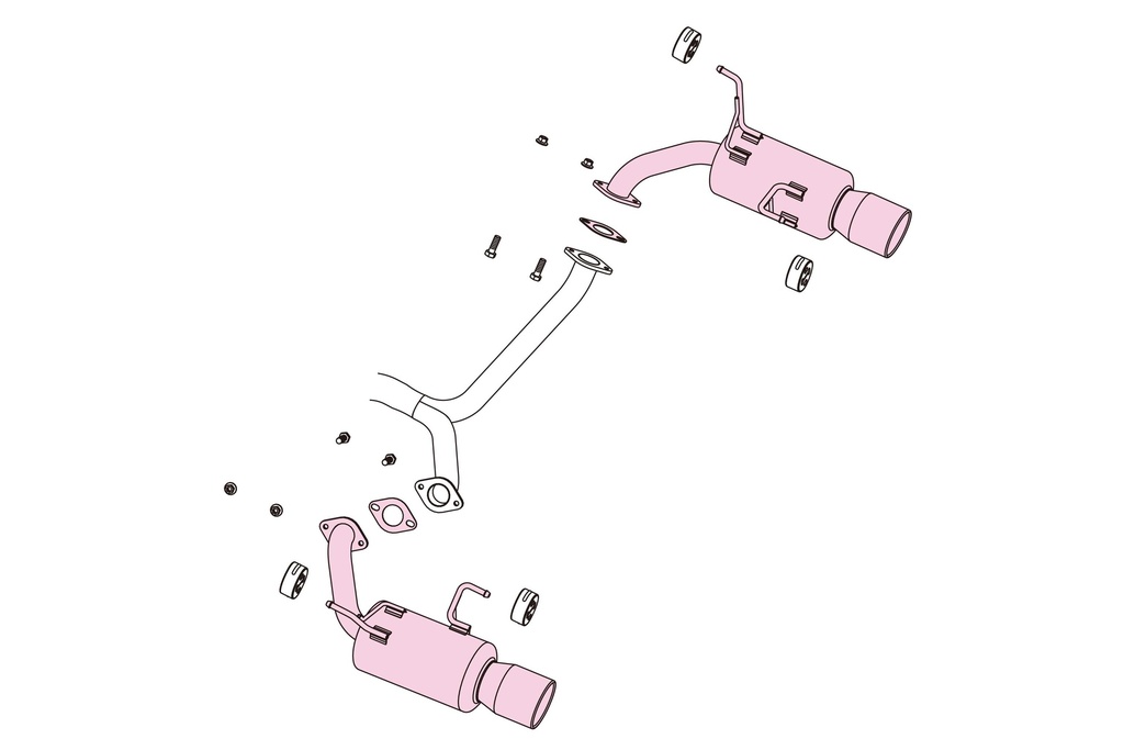 [350-63081] Fujitsubo A-S SUBARU WRX STI/STI A-Line GVB/F EJ20/25