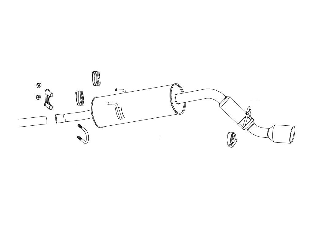 [450-70621] Fujitsubo Legalis K DAIHATSU ATRAI WAGON 2WD S320G EF-DET