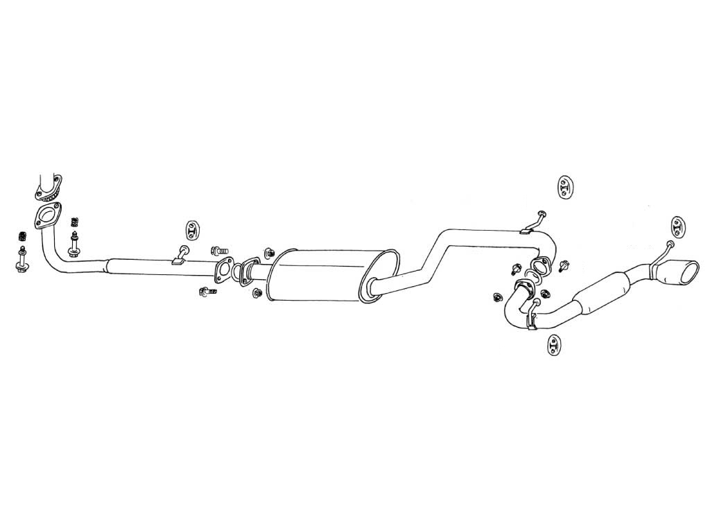 [460-70156] Fujitsubo Legalis K DAIHATSU MOVE Turbo L600/602S EF-RL/JB-JL