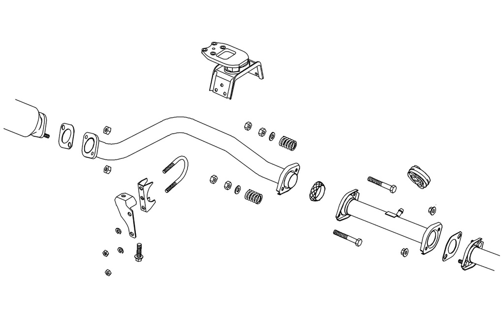 [620-80313] Fujitsubo Front Pipe SUZUKI CAPPUCCINO EA11/21R F6A/K6A
