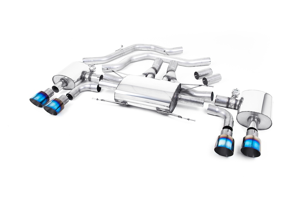 [SSXAR15] Milltek  Front Pipe-back Sport Exaust for Alfa Romeo  Giulia  Quadrifoglio 2.9 V6 Bi-Turbo (Non OPF/GPF Models) (2017 to 2027)