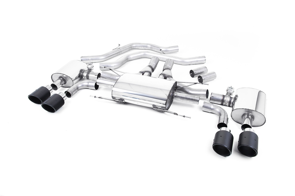 Milltek  Front Pipe-back Sport Exaust for Alfa Romeo  Giulia  Quadrifoglio 2.9 V6 Bi-Turbo (Non OPF/GPF Models) (2017 to 2027)