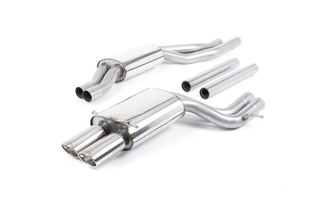 Milltek  Cat-back Sport Exaust for Audi  RS4  B5 V6 Bi-Turbo Avant (2000 to 2002)