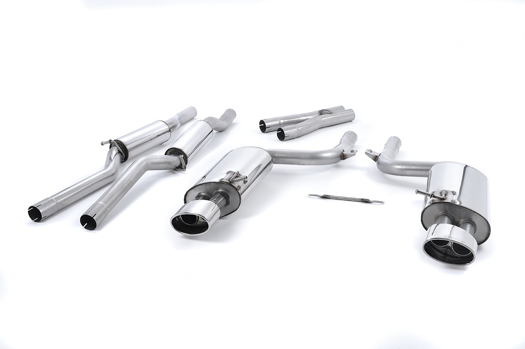 Milltek  Cat-back Sport Exaust for Audi  RS4  B7 4.2 V8 Saloon Avant and Cabriolet - V1 & ECE Systems (2006 to 2008)