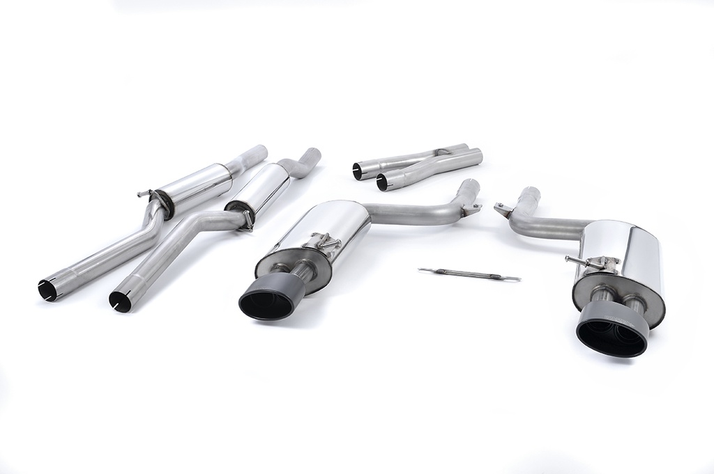 Milltek  Cat-back Sport Exaust for Audi  RS4  B7 4.2 V8 Saloon Avant and Cabriolet - V1 & ECE Systems (2006 to 2008)