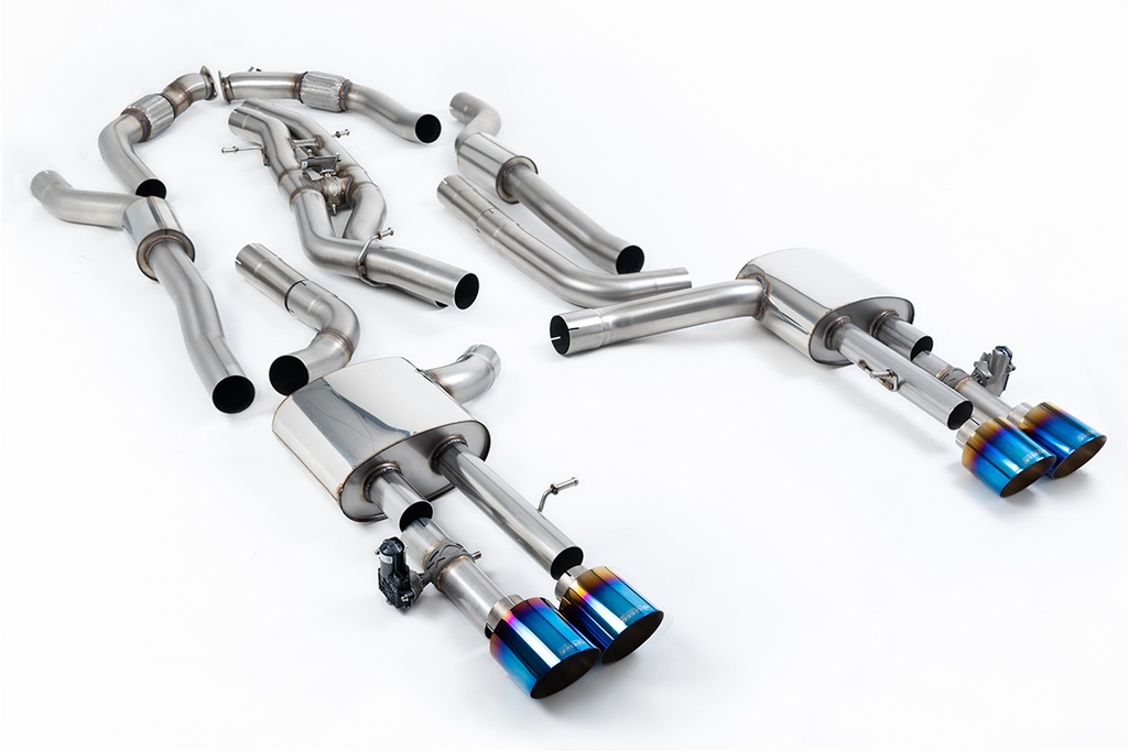 Milltek  Cat-back Sport Exaust for Audi  S8  D5 4.0 TFSI V8 Saloon / Sedan - Long Wheel Base (Non OPF/GPF US/ROW Models) (2020 to 2027)
