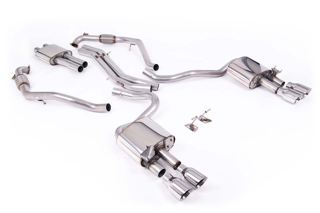 Milltek Exhaust - Cat Back Resonated with Quad GT-