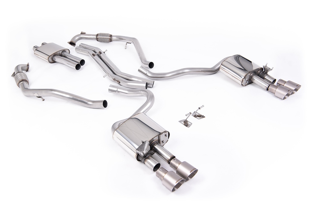 Milltek  Cat-back Sport Exaust for Audi  S5  3.0 V6 Turbo Coupe Only B9 (LCI NON GPF ONLY - Sport Diff Models Only & WITH Brace Bars) - Left Hand Drive Cars Only (2019 to 2027)
