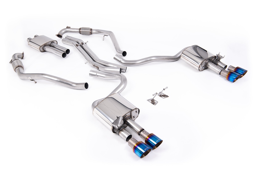 Milltek Exhaust - Cat Back Resonated with Quad GT-