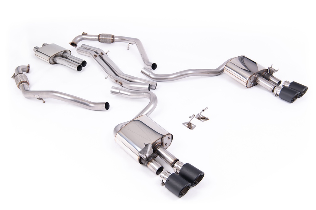 Milltek Exhaust - Cat Back Resonated with Quad JET