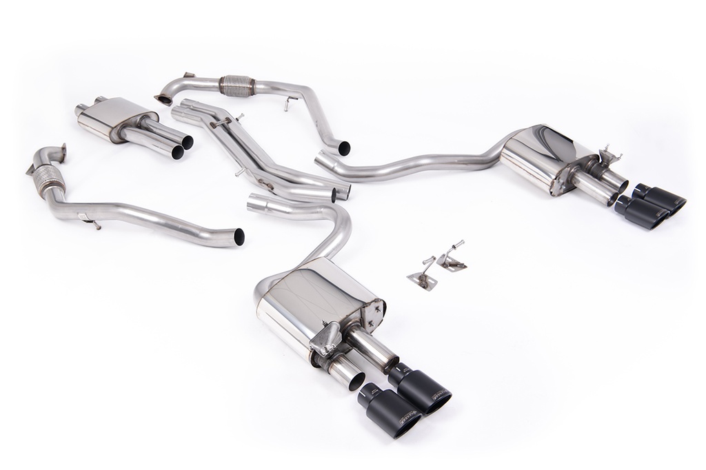 Milltek Exhaust - Cat Back Resonated with Quad Cer