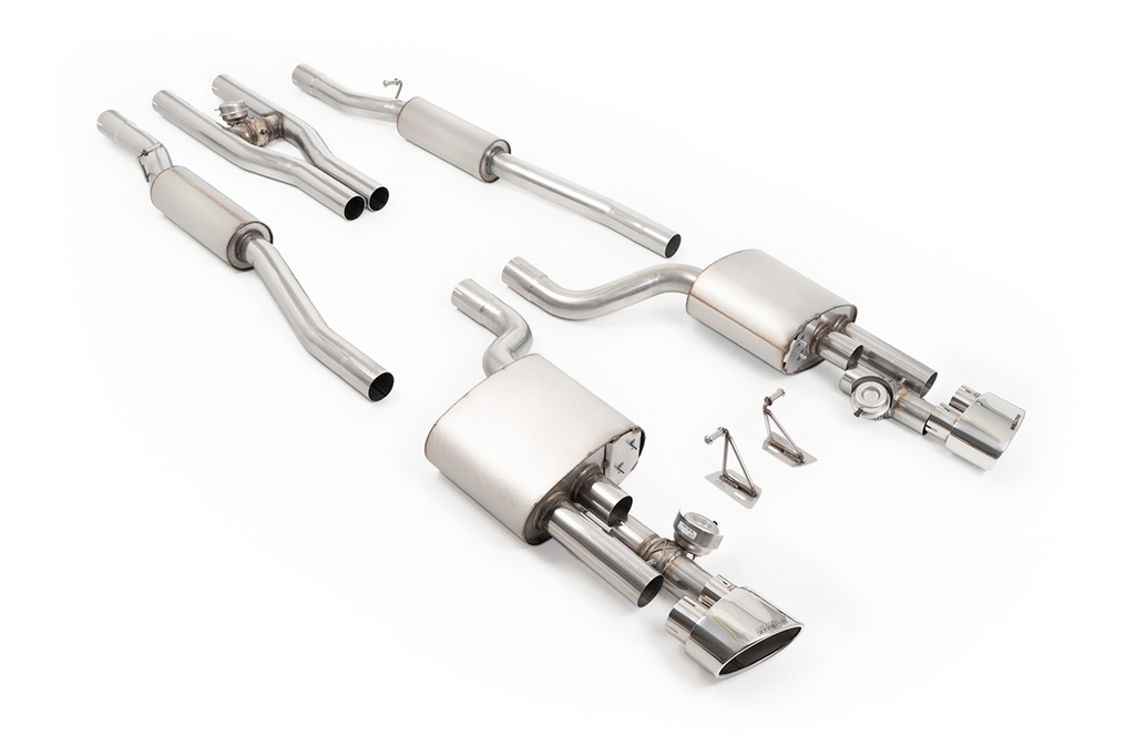 Milltek Audi  RS4 6-7  V2 Valved Cat Back with Act