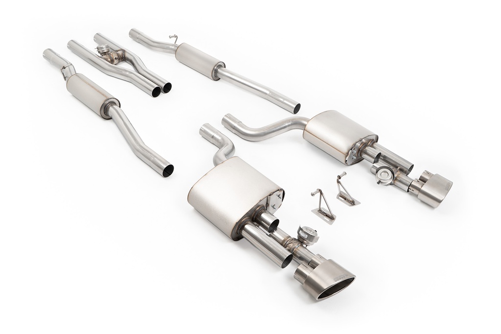 Milltek Audi  RS4 6-7  V2 Valved Cat Back with Act