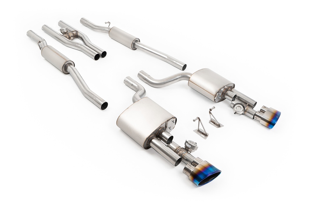 Milltek  Cat-back Sport Exaust for Audi  RS4  B7 4.2 V8 Saloon Avant and Cabriolet - V2 Systems (2006 to 2007)