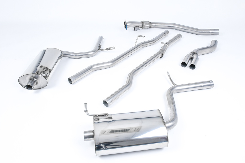 Milltek  Cat-back Sport Exaust for Audi  A4  1.8T B6 quattro Saloon - Avant 190BHP (6 speed) (2003 to 2005)