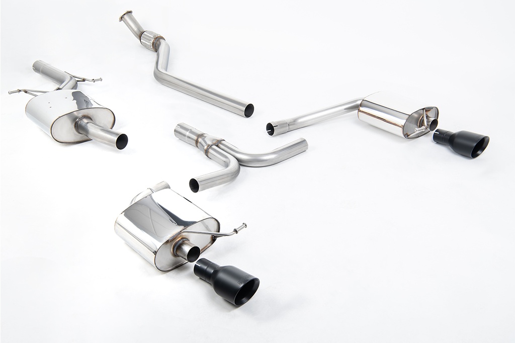 Milltek  Cat-back Sport Exaust for Audi  A4  2.0 TFSI S line B8 (2WD and quattro manual-only) Saloon & Avant (2008 to 2011)