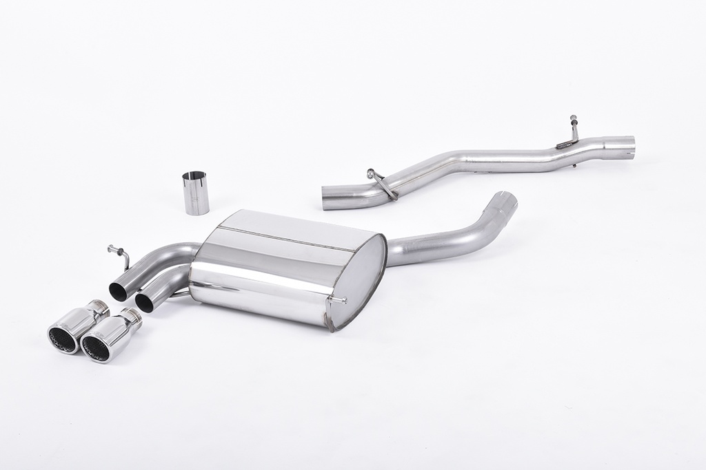 Milltek  Cat-back Sport Exaust for Audi  A3  3.2 V6 quattro 3 door & 5 door Sportback (2003 to 2012)