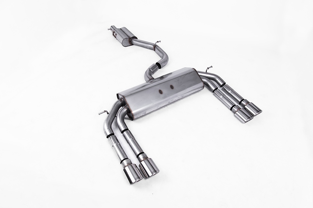 Milltek  Cat-back Sport Exaust for Audi  S3  2.0 TFSI quattro Saloon & Cabrio 8V/8V.2 (Non-GPF Equipped Models Only) (2013 to 2018)