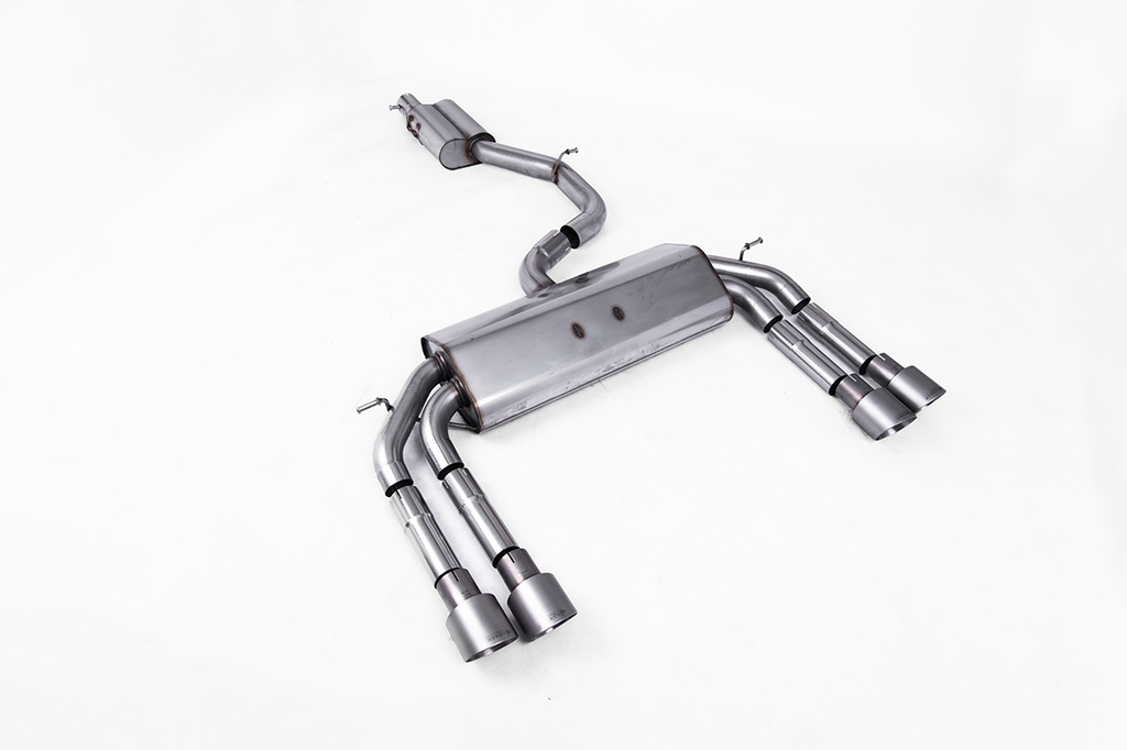 Milltek  Cat-back Sport Exaust for Audi  S3  2.0 TFSI quattro Saloon & Cabrio 8V/8V.2 (Non-GPF Equipped Models Only) (2013 to 2018)