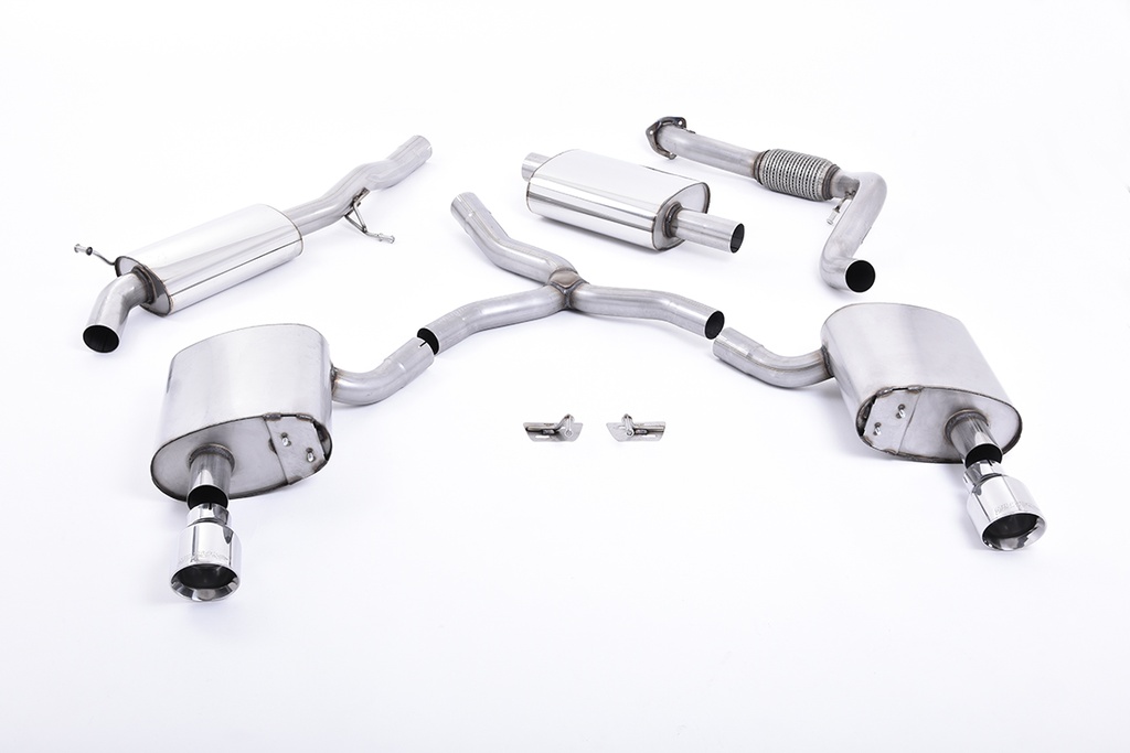 Milltek Cat-back Audi A4 2.0 TFSI B9 Quattro Saloo