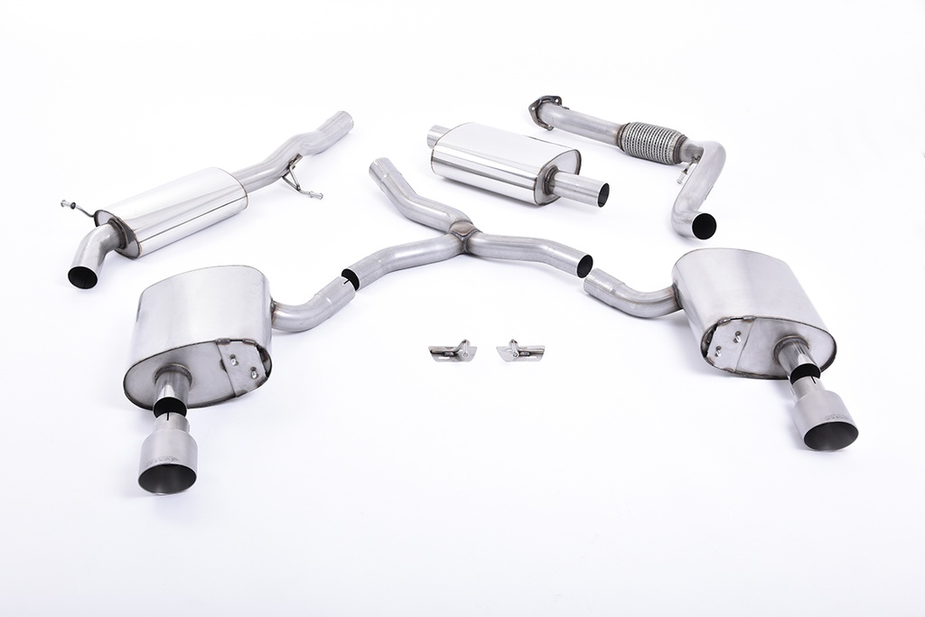 Milltek Cat-back Audi A4 2.0 TFSI B9 Quattro Saloo