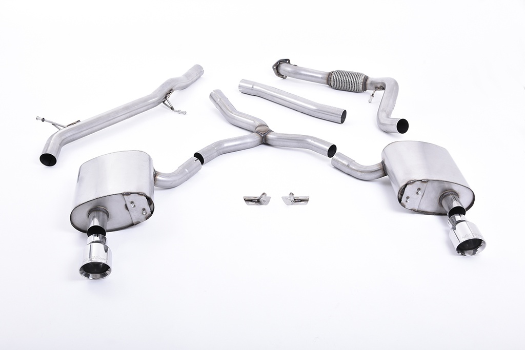 Milltek Cat-back Audi A4 2.0 TFSI B9 Quattro Saloo