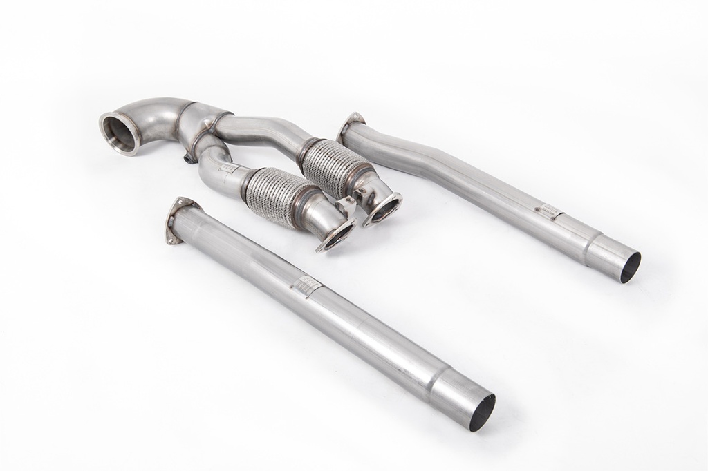 [SSXAU888] Milltek  Large-bore Downpipe and De-cat Sport Exaust for Audi  RS3  Saloon / Sedan 400PS (8V MQB) - Non-OPF/GPF Models (2017 to 2027)