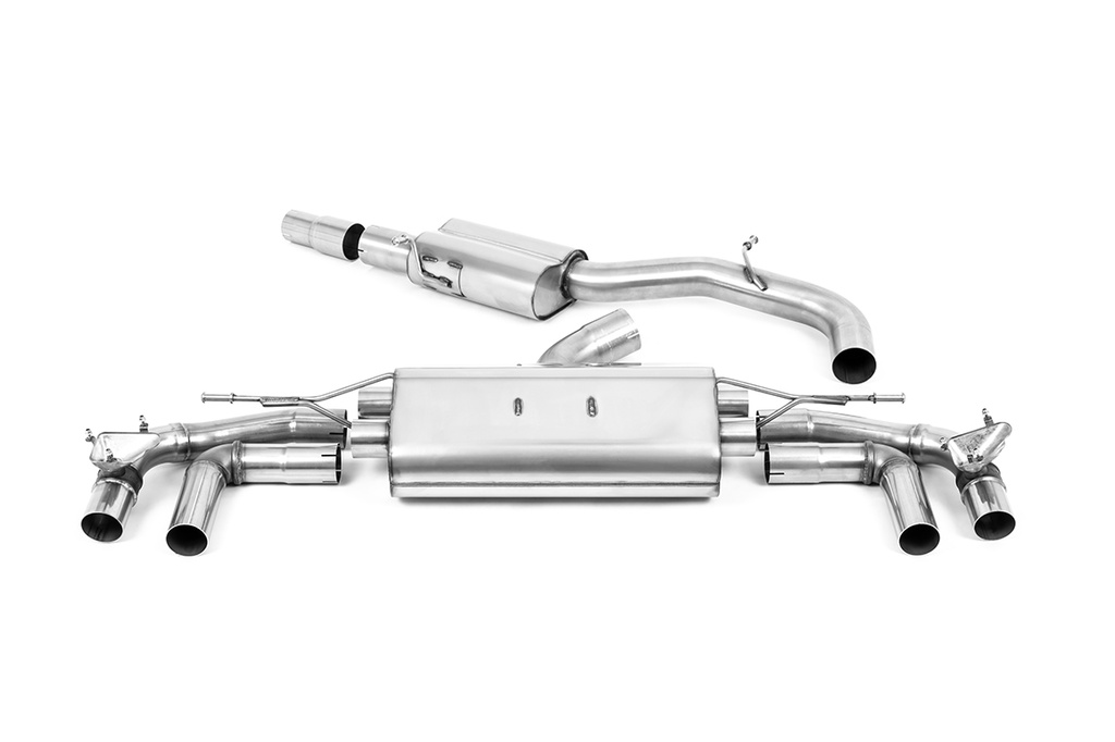 Milltek Particulate-back Titanium Tips Audi S3 2.0