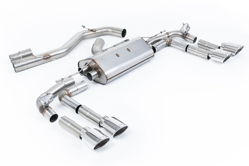 Milltek  Particulate Filter-back Sport Exaust for Audi  S3  2.0TFSI Quattro Saloon/Sedan 310PS & 333PS 8Y (OPF/GPF Models Only) (2020 to 2027)