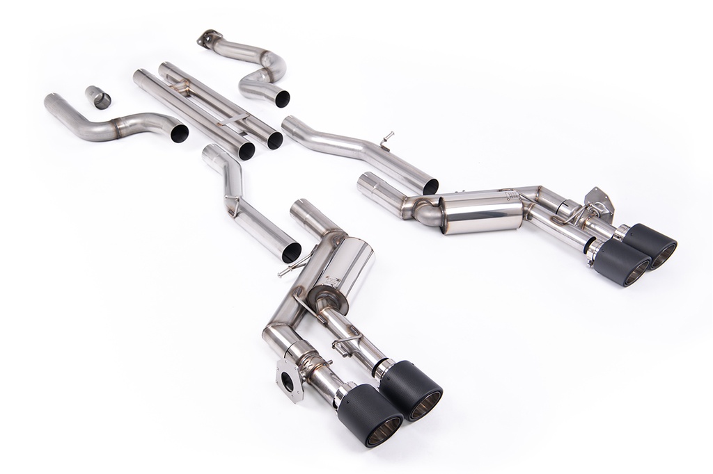 Milltek Exhaust - H-Pipe Valved System with Quad J