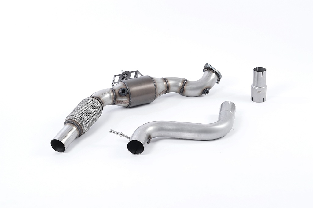 Milltek  Large Bore Downpipe and Hi-Flow Sports Cat Sport Exaust for Ford  Mustang  2.3 EcoBoost (S550 Fastback) (2015 to 2018)
