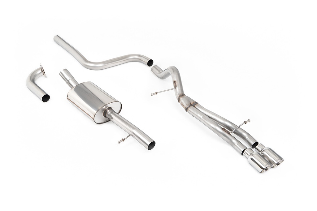 Milltek  Cat-back Sport Exaust for Ford  Fiesta  Mk7/Mk7.5 1.0T EcoBoost (100/125/140PS) (2013 to 2017)