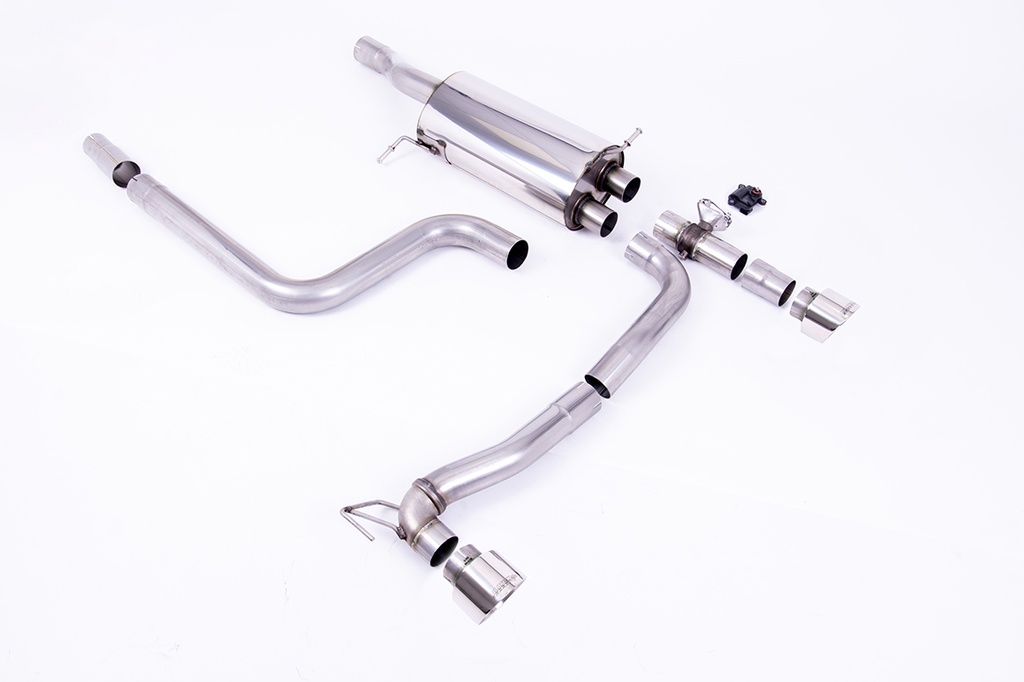 Milltek  Cat-back Sport Exaust for Ford  Fiesta  Mk8 & Mk8.5 ST 1.5 EcoBoost 200PS (Post Sept 2020 Models Only) (2020 to 2027)