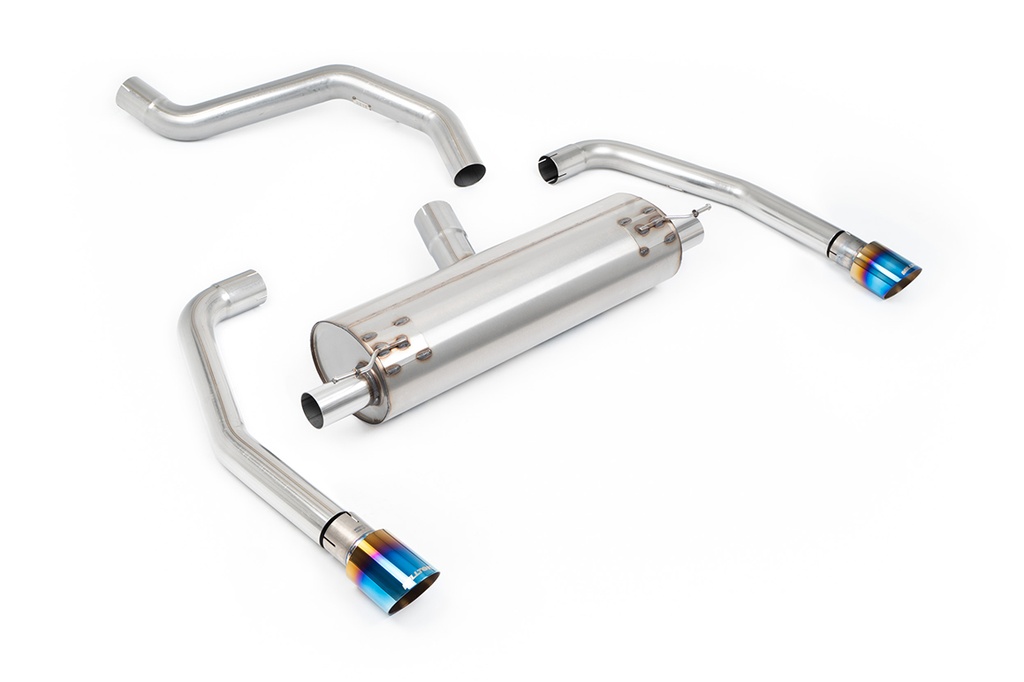 Milltek Exhaust - Resonated GT-90 Burnt Blue Titan