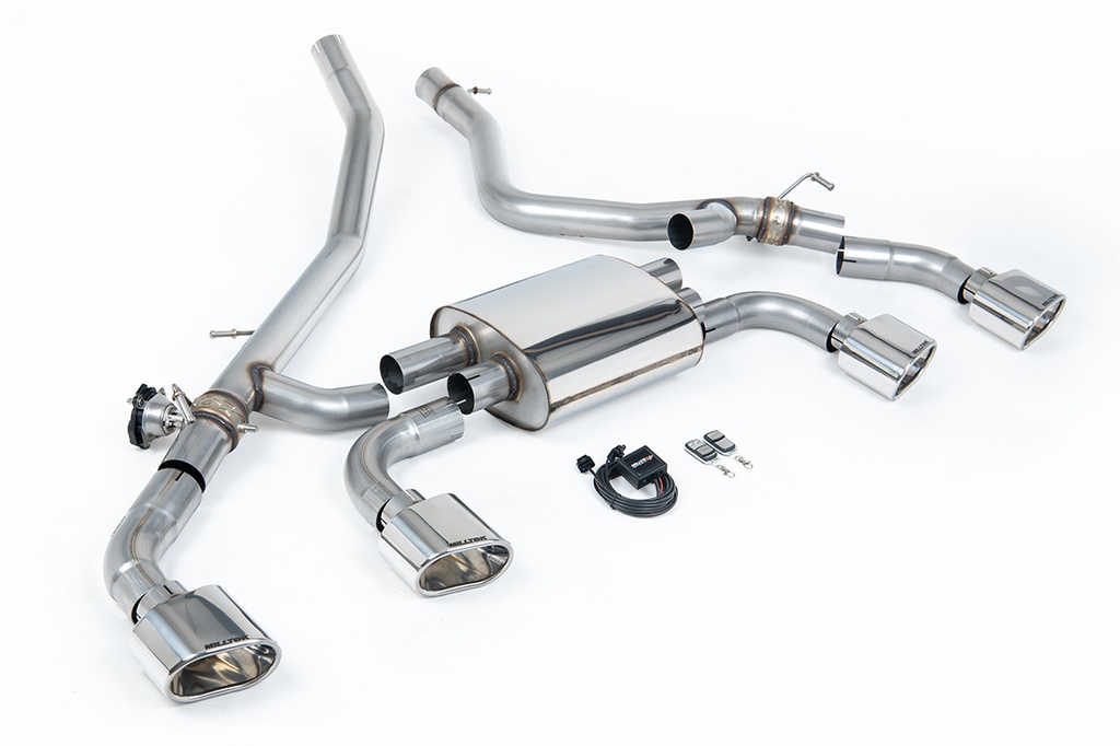 Milltek Exhaust - Axle Back System Valved with Pol