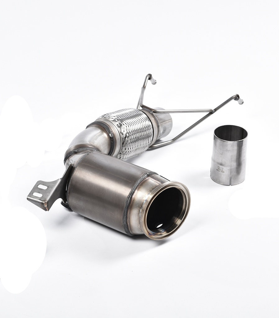 Milltek  Large Bore Downpipe and Hi-Flow Sports Cat Sport Exaust for New Mini  Mk3  (F55) Mini Cooper S 2.0 Turbo - 5 Door Hatch (ROW/NA Models) (2014 to 2027)