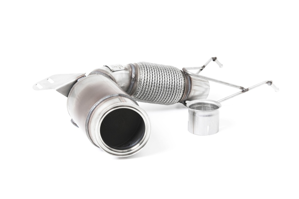 Milltek  Large Bore Downpipe and Hi-Flow Sports Cat Sport Exaust for New Mini  Mk3  (F55) Mini Cooper S 2.0 Turbo - 5 Door Hatch (UK and European models) - LCI with GPF/OPF Only (2019 to 2027)