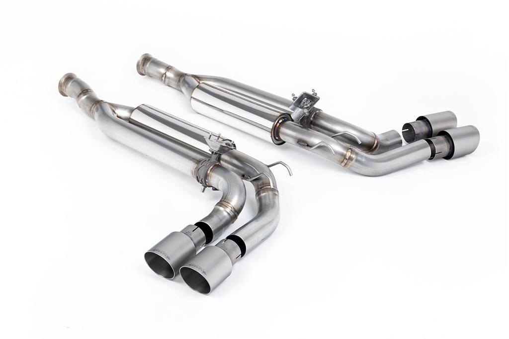 Milltek Exhaust - Cat Back Valved with Brushed Tit