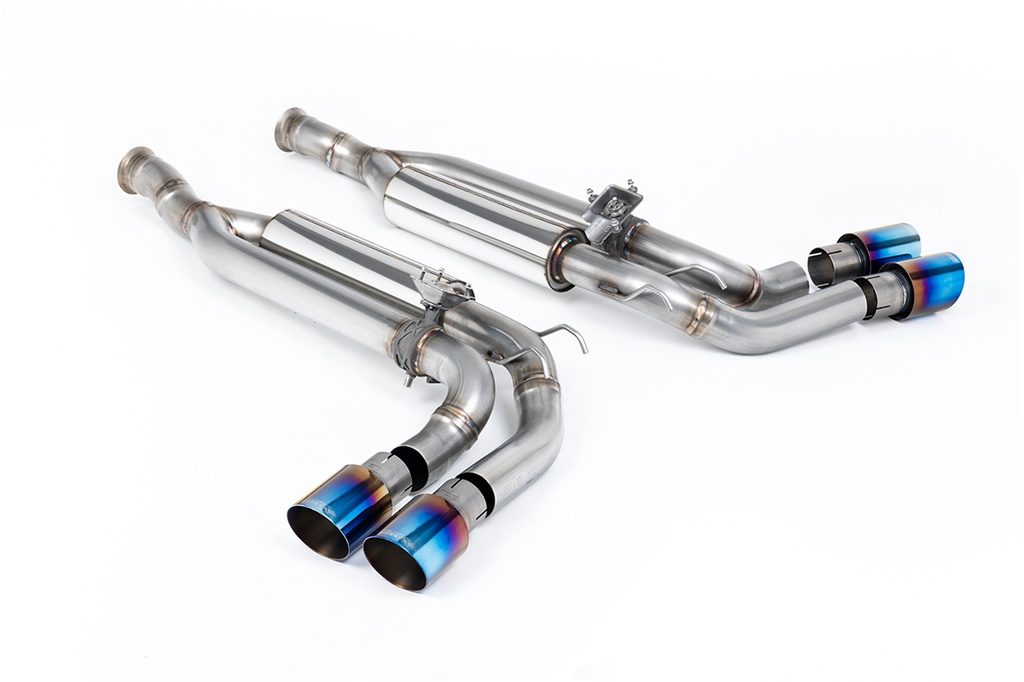 Milltek Exhaust - Cat Back Valved with Burnt Blue