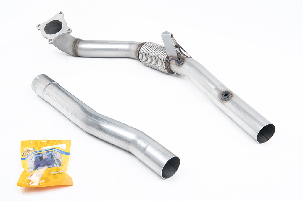 Milltek  Large-bore Downpipe and De-cat Sport Exaust for Seat  Leon  Cupra R 2.0 TSI 265PS (2010 to 2012)