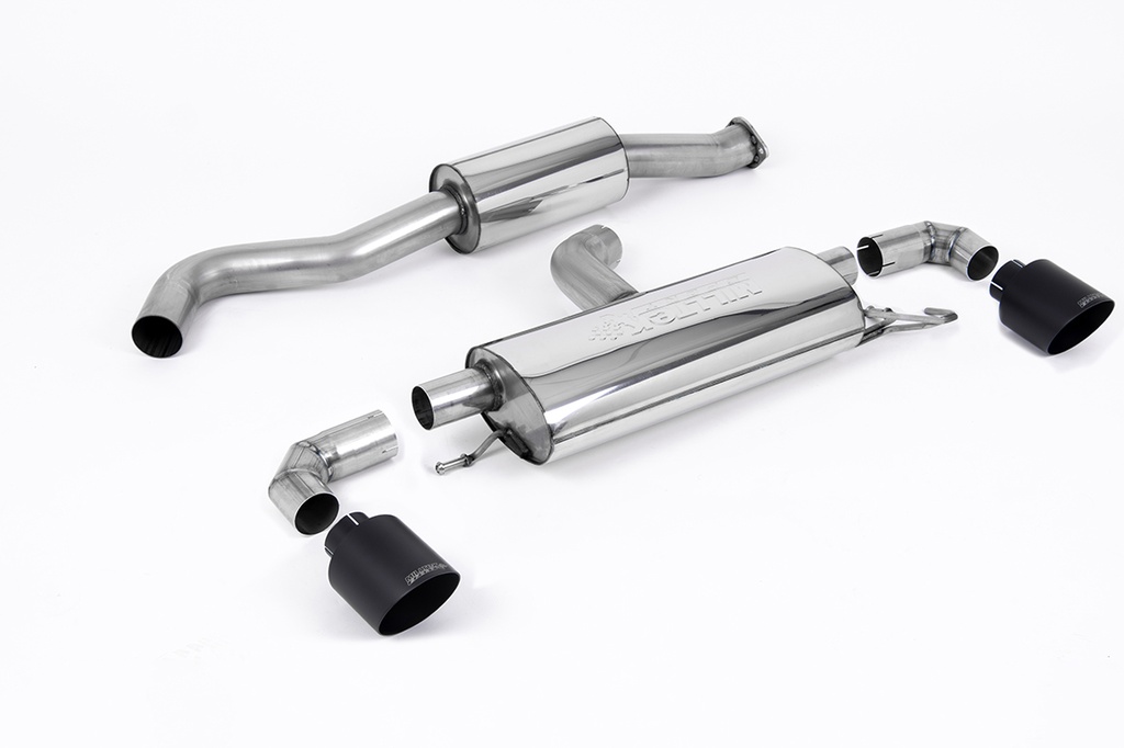 Milltek GPF OPF Back Resonated GT-115 Black Tips -