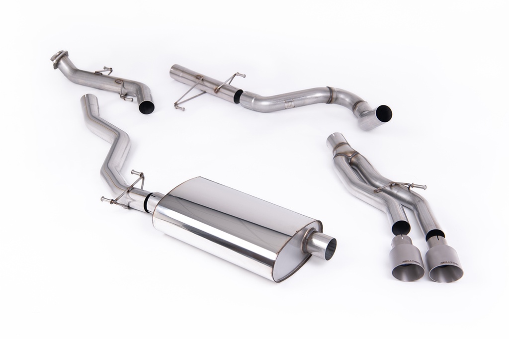 Milltek  Cat-back Sport Exaust for Toyota  Tacoma  2.4L Turbo Hybrid Crew Cab (5ft Bed) & Extended Cab (6ft Bed) (2024 to 2027)