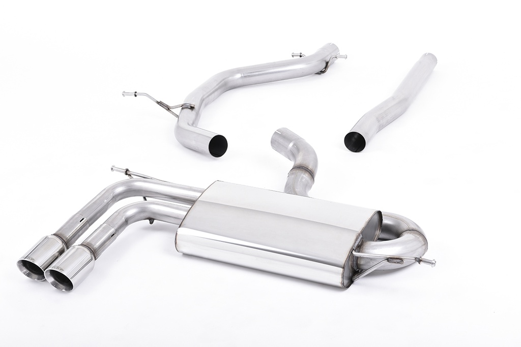 Milltek  Particulate Filter-back Sport Exaust for Audi  A3  2.0 TDI 170bhp 2WD 3 door DPF (2008 to 2012)