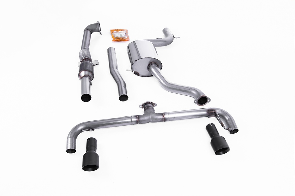 Milltek  Turbo-back including Hi-Flow Sports Cat Sport Exaust for Volkswagen  Golf  Mk6 GTi 2.0 TSI 210PS (2009 to 2013)