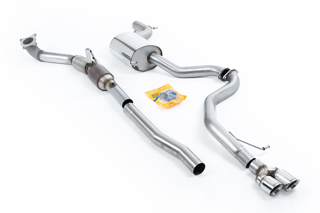 Milltek  Turbo-back including Hi-Flow Sports Cat Sport Exaust for Volkswagen  Jetta  Mk6 GLI 2.0 TSI (2011 to 2014)