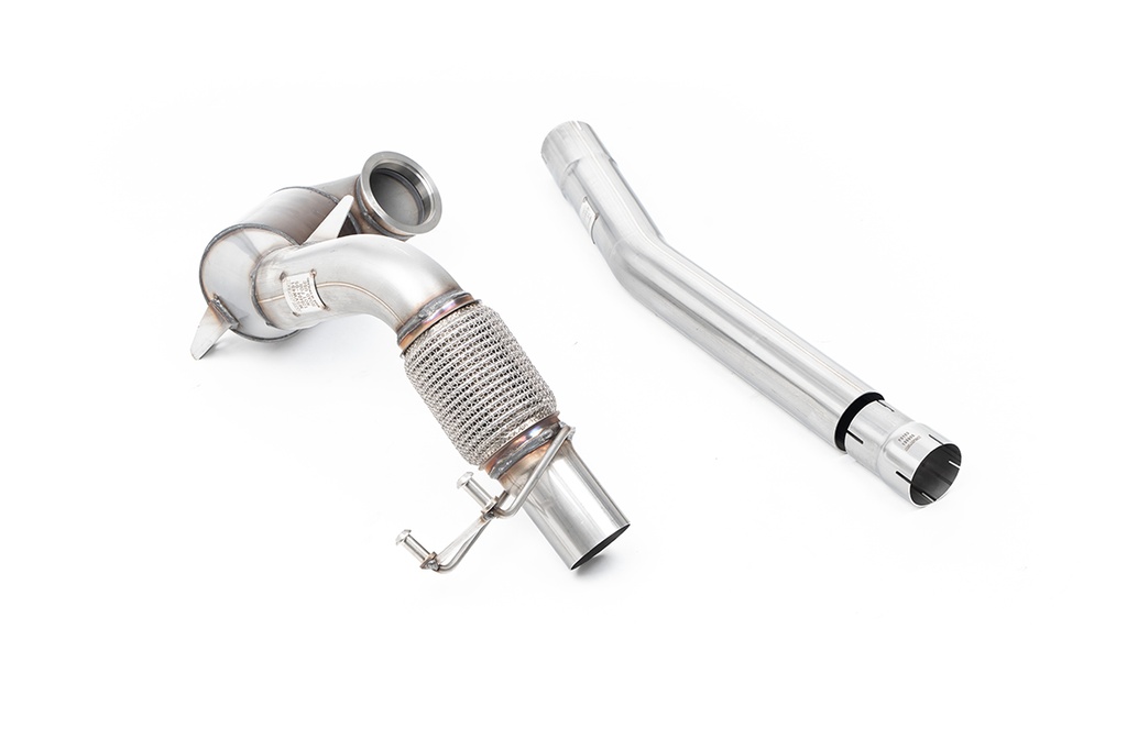 [SSXVW572] Milltek  Cast Downpipe with Race Cat Sport Exaust for Volkswagen  Polo  GTI 2.0 TSI (AW - 5 Door) - Non GPF/OPF Models Only (2018 to 2019)