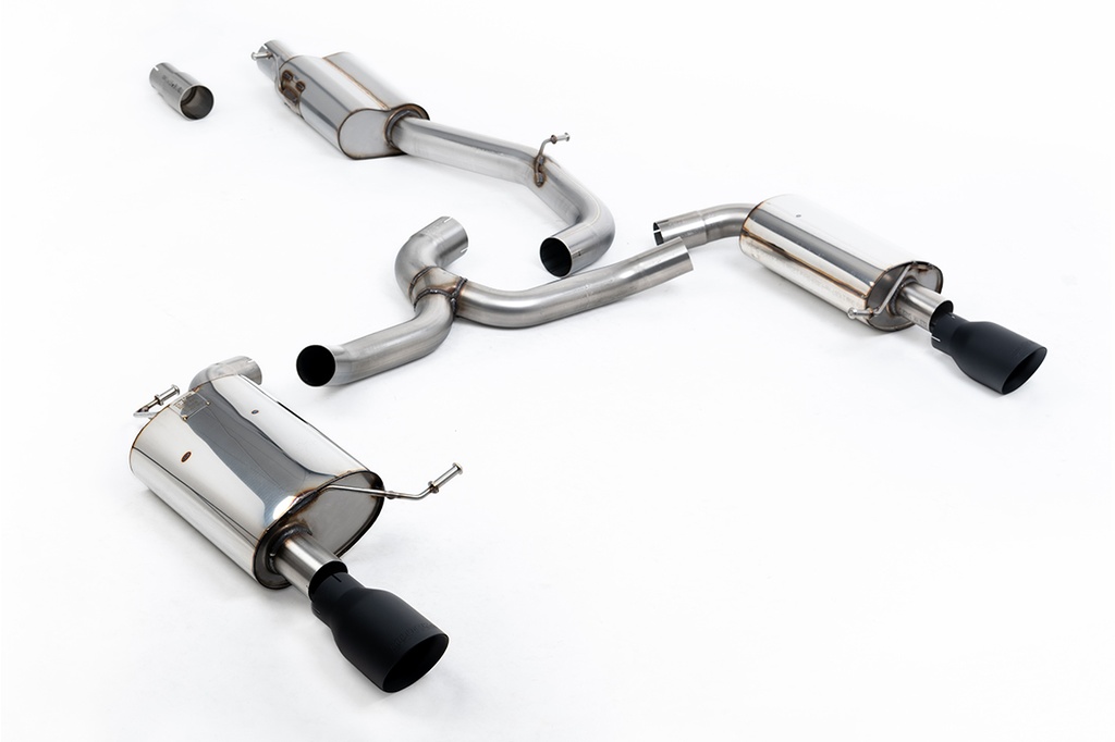 Milltek Exhaust - Resonated Quieter with Black Cer