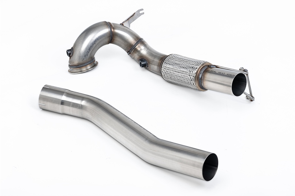 Milltek  Large-bore Downpipe and De-cat Sport Exaust for Volkswagen  Golf  Mk8 GTi (245ps Non-GPF / North American Models Only) (2021 to 2024)